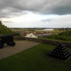 Canons in front of Ypres Tower